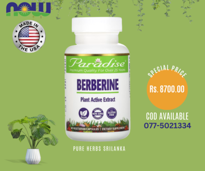 Paradise Herbs, Berberine, 60 Vegetarian Capsules