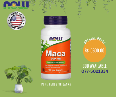 NOW Foods, Maca, 500 mg, 100 Veg Capsules