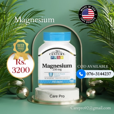 21st Century, Magnesium, 250 mg, 110 Tablets